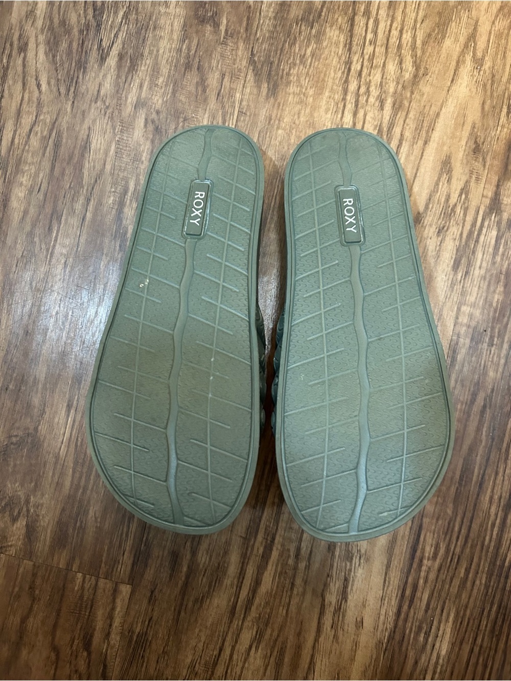 Roxy Green Logo Slide Sandals - Picture 3 of 3